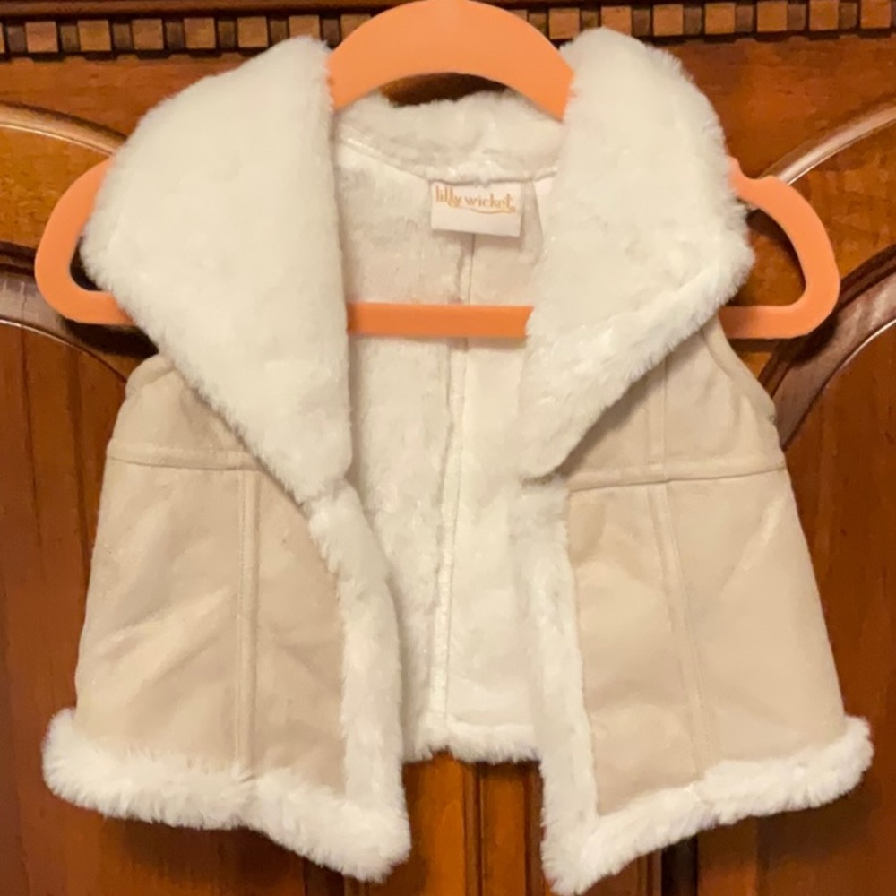 Lilly Wicket Faux Suede Vest 12 M Western Cowgirl Glam Cozy Cabin Core Boho Chic